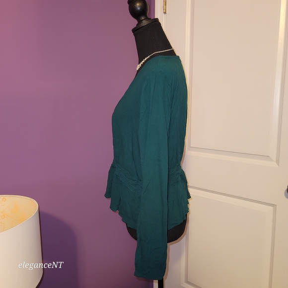 Express Faux Wrap Style Women's Blouse Sz: L - Picture 2 of 7